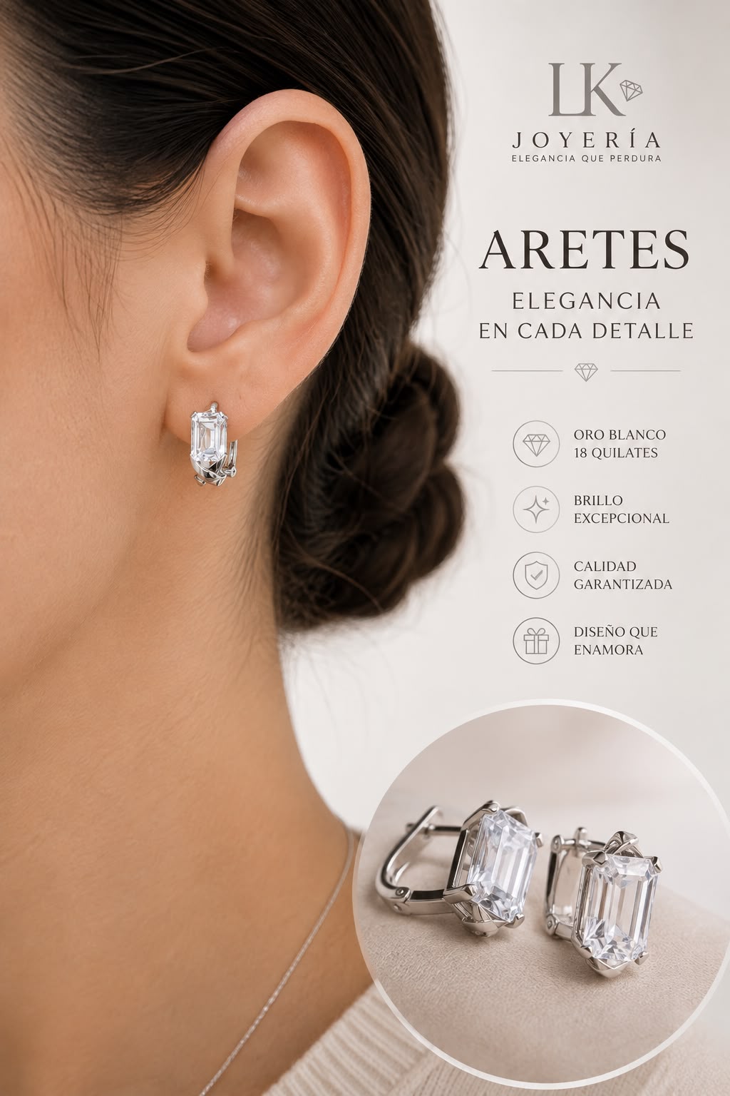 ARETES TOPACIO IMPERIAL 4.4GR 18K